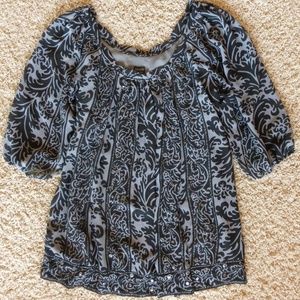 Nicole Sheer Top with Sequins